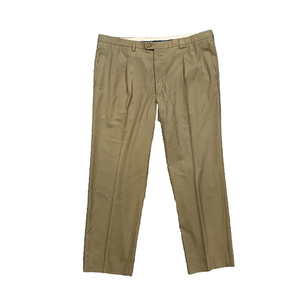 Burberry Pants Mens *40 Herb Wool Blend Pleated Lightweight Business Dress